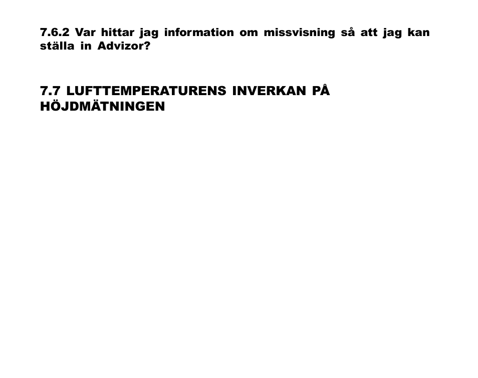 7 lufttemperaturens inverkan på höjdmätningen | SUUNTO Advizor User Manual | Page 462 / 470