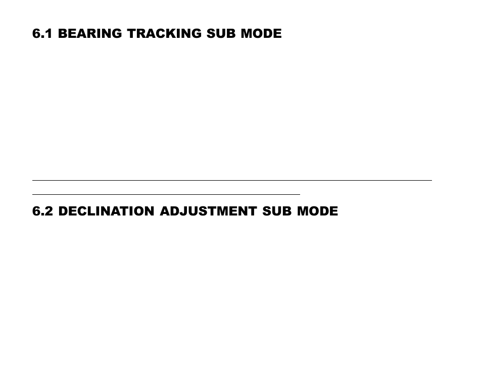 1 bearing tracking sub mode, 2 declination adjustment sub mode | SUUNTO Advizor User Manual | Page 49 / 470