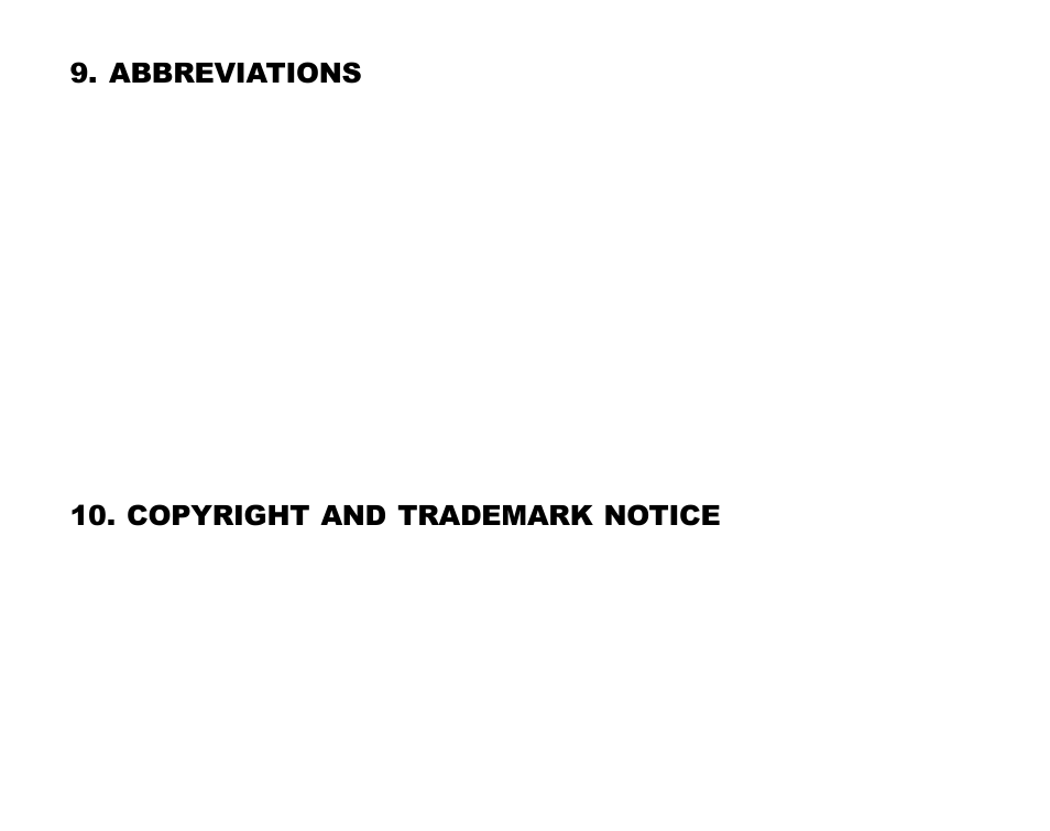 Abbreviations, Copyright and trademark notice | SUUNTO Advizor User Manual | Page 61 / 470