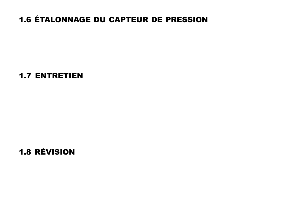 6 etalonnage du capteur de pression, 7 entretien, 8 révision | 6 étalonnage du capteur de pression | SUUNTO Advizor User Manual | Page 73 / 470