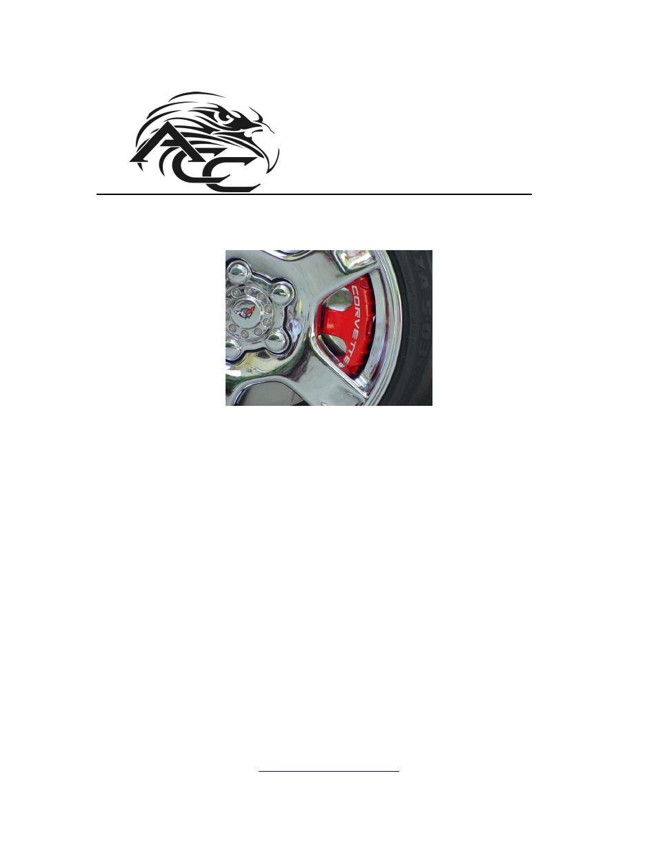 American Car Craft Corvette Brake Pad Covers 4Pc Polished 1997-2004 C5 & Z06 User Manual | 1 page