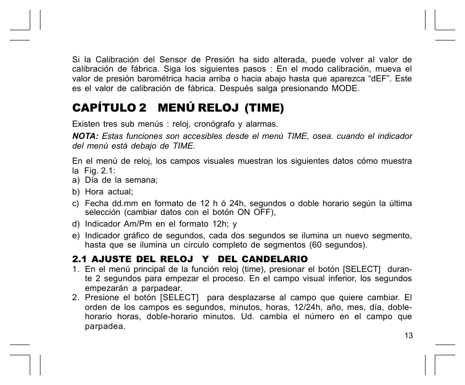 Capítulo 2 menú reloj (time) | SUUNTO Observer User Manual | Page 145 / 352