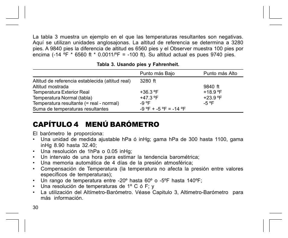 Capítulo 4 menú barómetro | SUUNTO Observer User Manual | Page 162 / 352