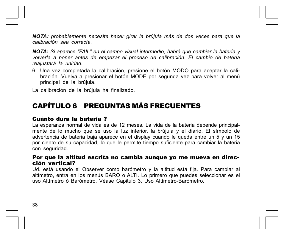 Capítulo 6 preguntas más frecuentes | SUUNTO Observer User Manual | Page 170 / 352