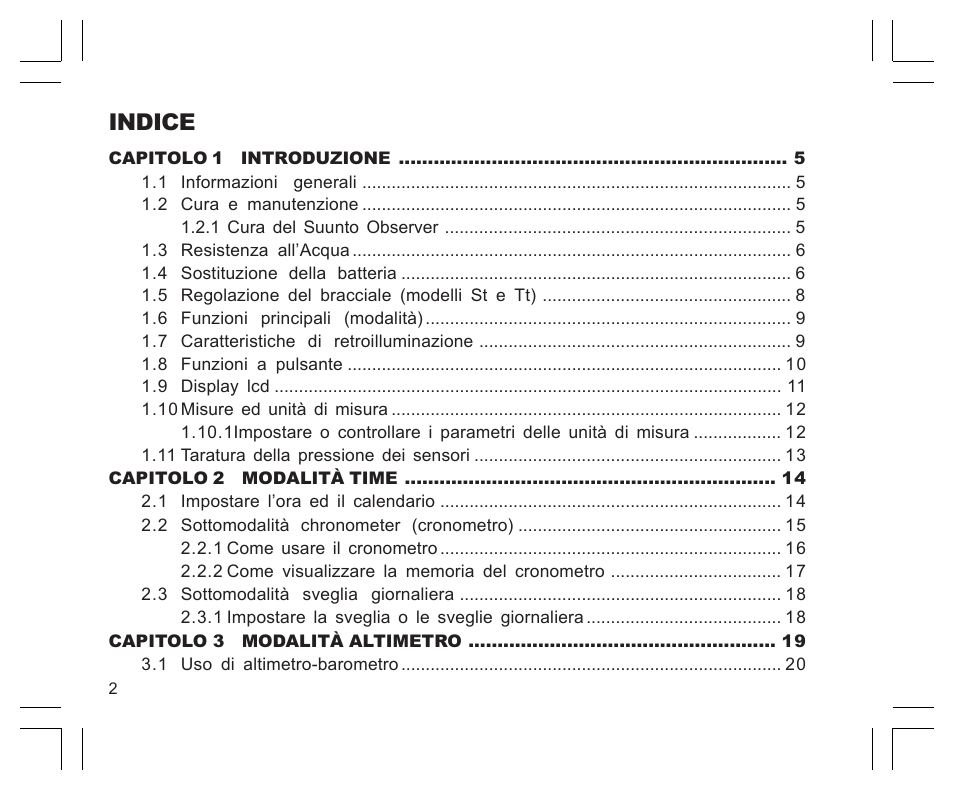 Indice | SUUNTO Observer User Manual | Page 178 / 352