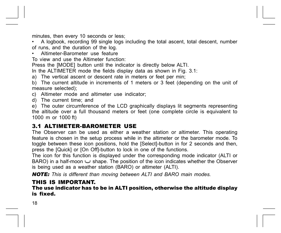 SUUNTO Observer User Manual | Page 22 / 352
