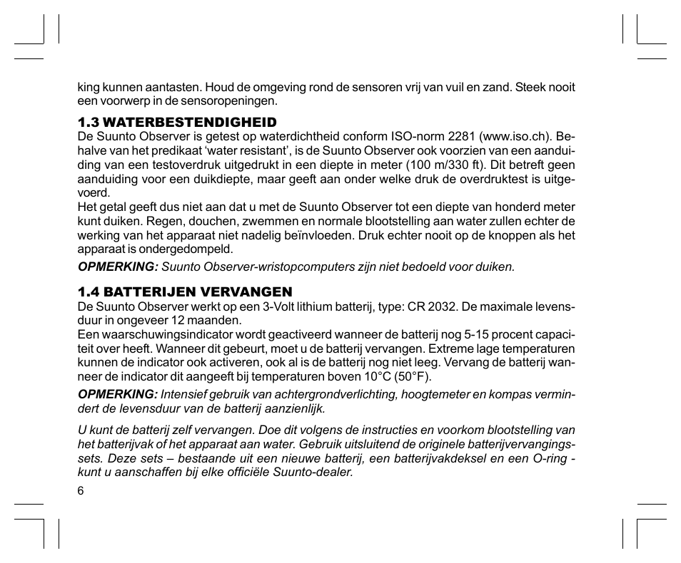 SUUNTO Observer User Manual | Page 228 / 352