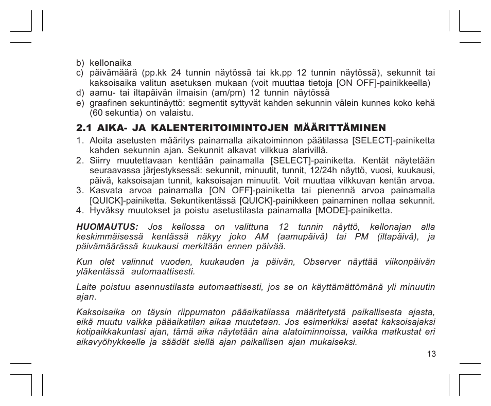 SUUNTO Observer User Manual | Page 277 / 352