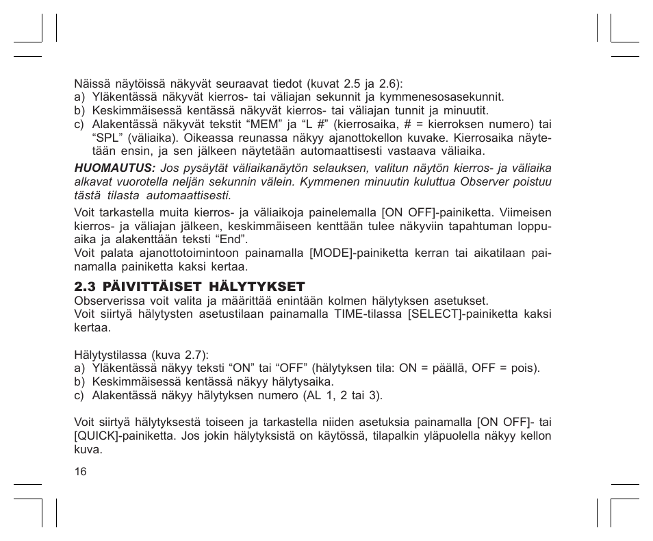 SUUNTO Observer User Manual | Page 280 / 352