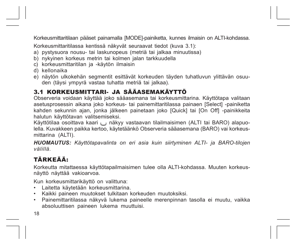 SUUNTO Observer User Manual | Page 282 / 352