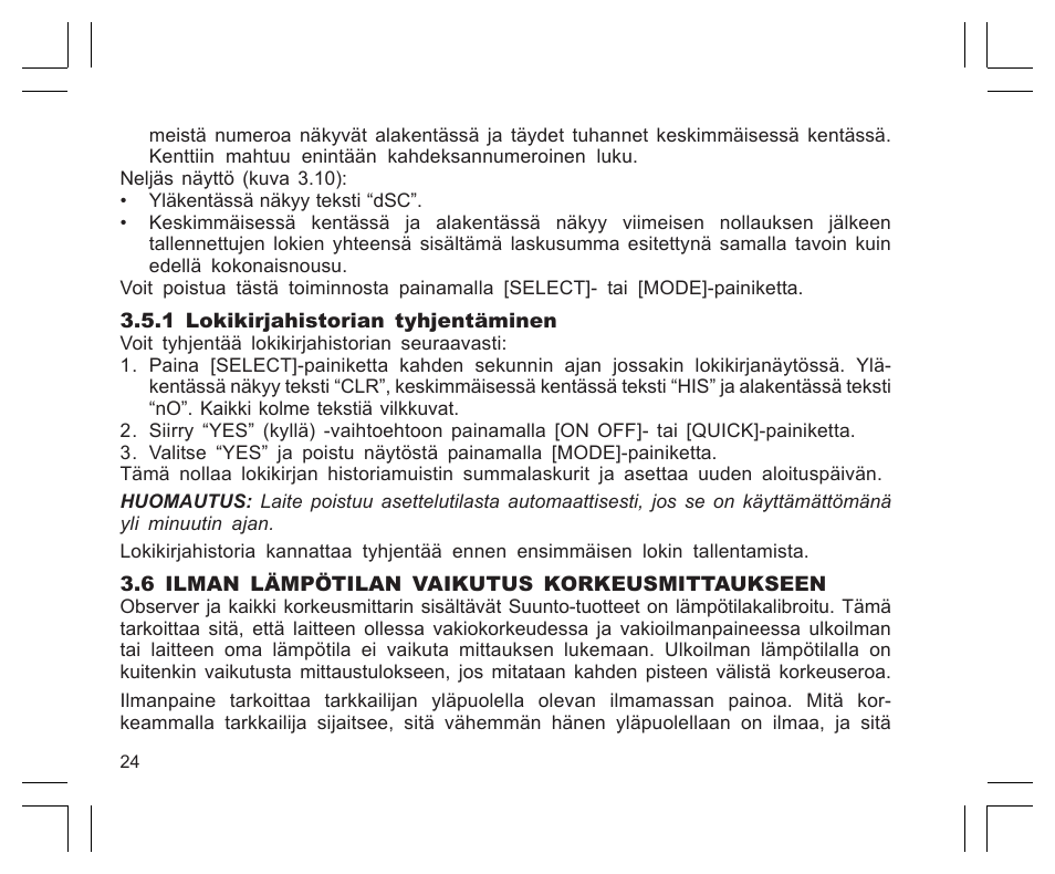 SUUNTO Observer User Manual | Page 288 / 352