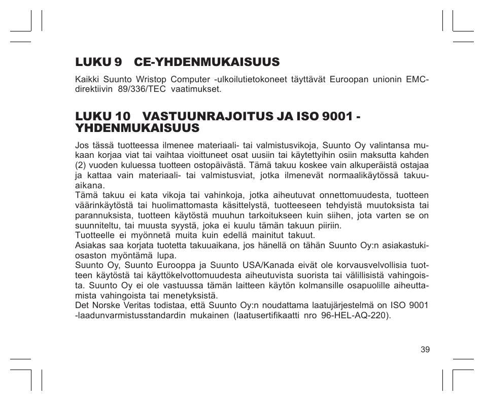 SUUNTO Observer User Manual | Page 303 / 352