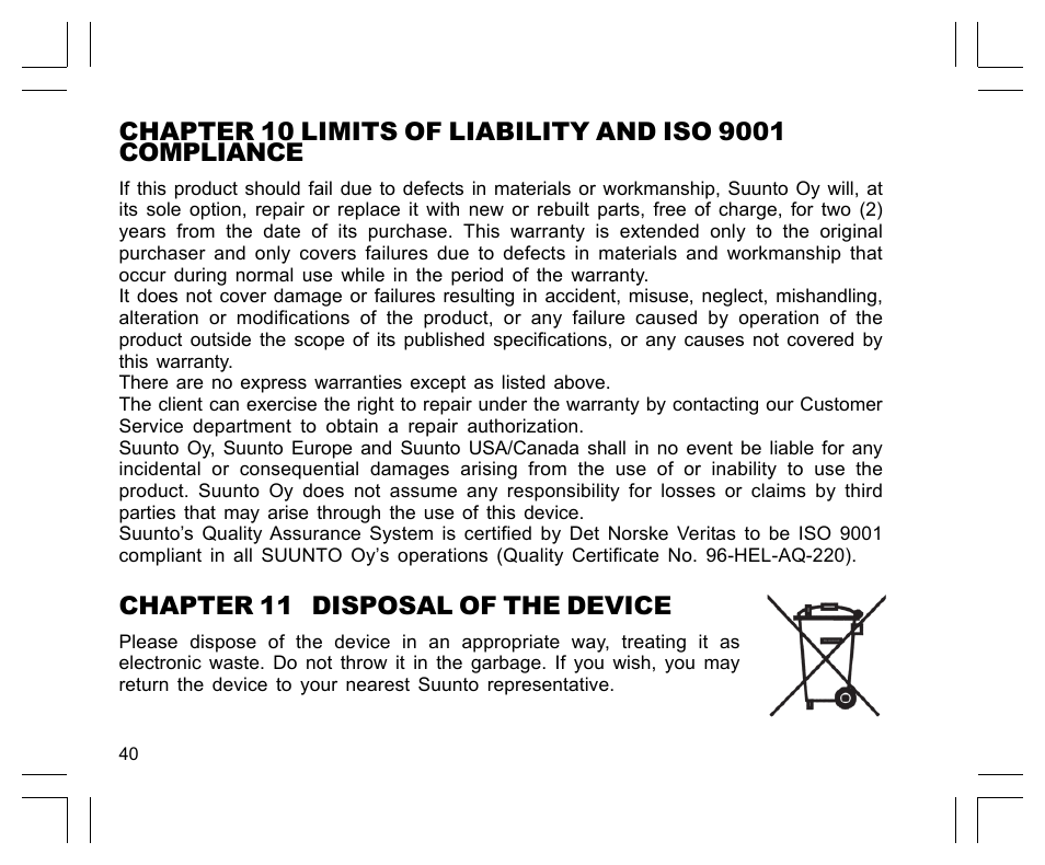 SUUNTO Observer User Manual | Page 44 / 352