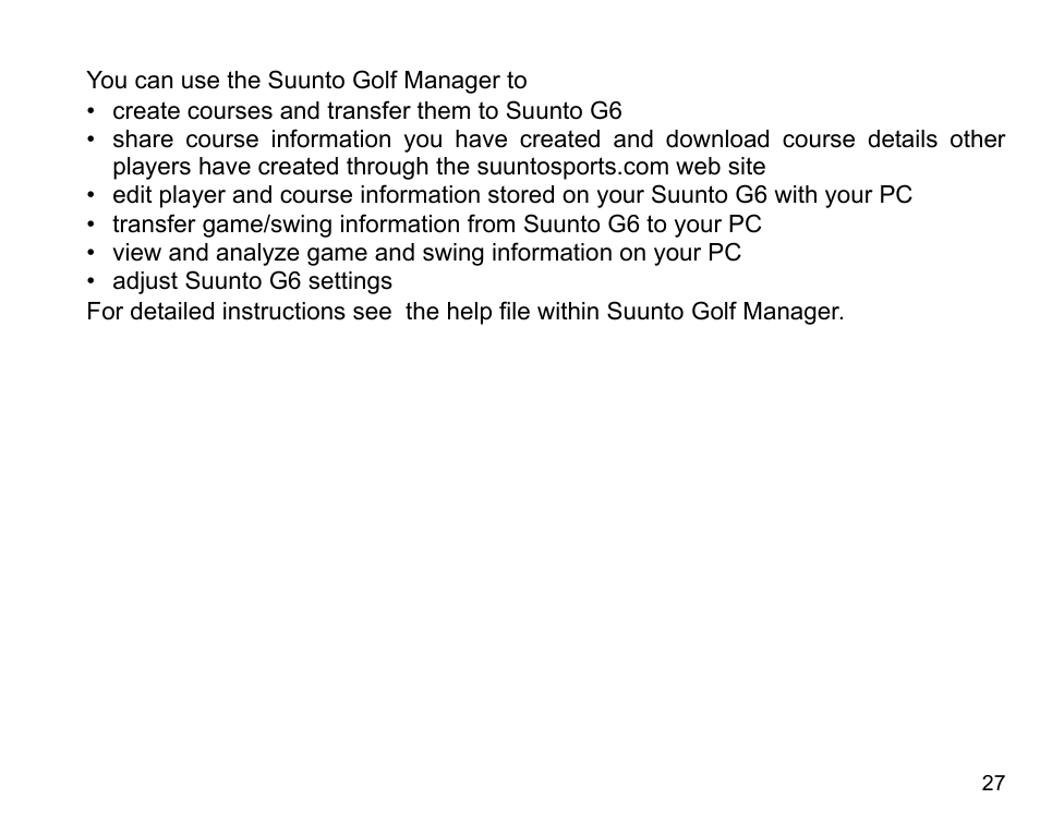 SUUNTO G6 & G6 Pro User Manual | Page 28 / 46