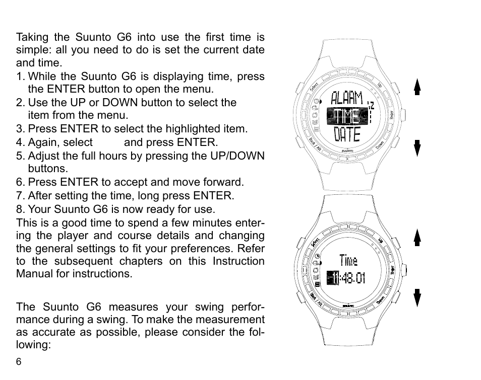 SUUNTO G6 & G6 Pro User Manual | Page 7 / 46