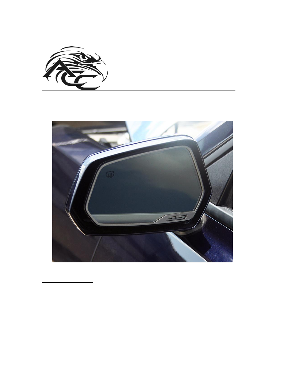 American Car Craft Camaro Side View Mirror Trim "SS Style Brushed 2Pc 2010-2013" User Manual | 2 pages