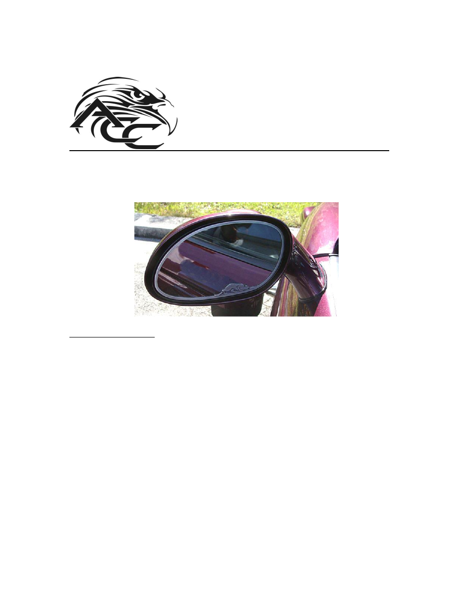 American Car Craft Prowler Side View Mirror Trim with Kat Logo Brushed 2Pc 1999-2002 User Manual | 2 pages