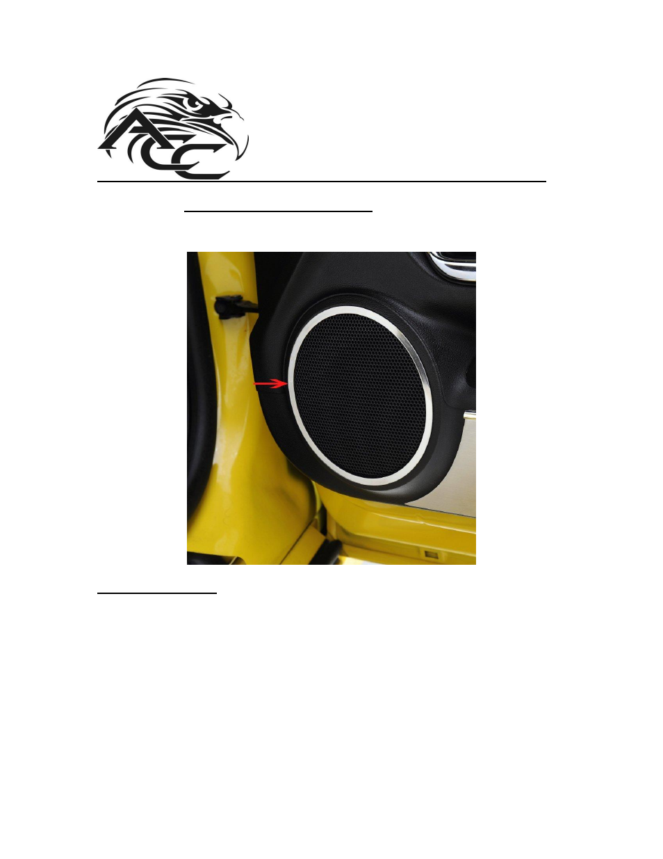 American Car Craft Camaro Speaker Trim Rings Front Polished 2Pc 2010-2013 User Manual | 2 pages
