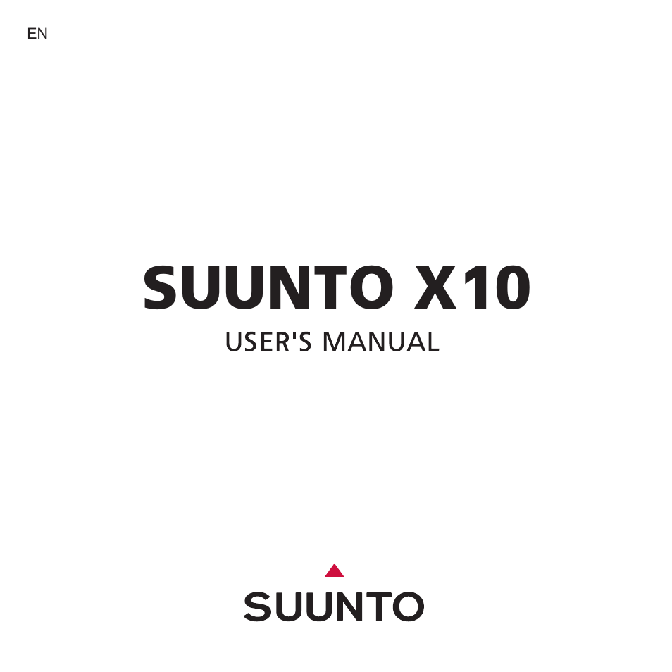 SUUNTO X10 User Manual | 98 pages