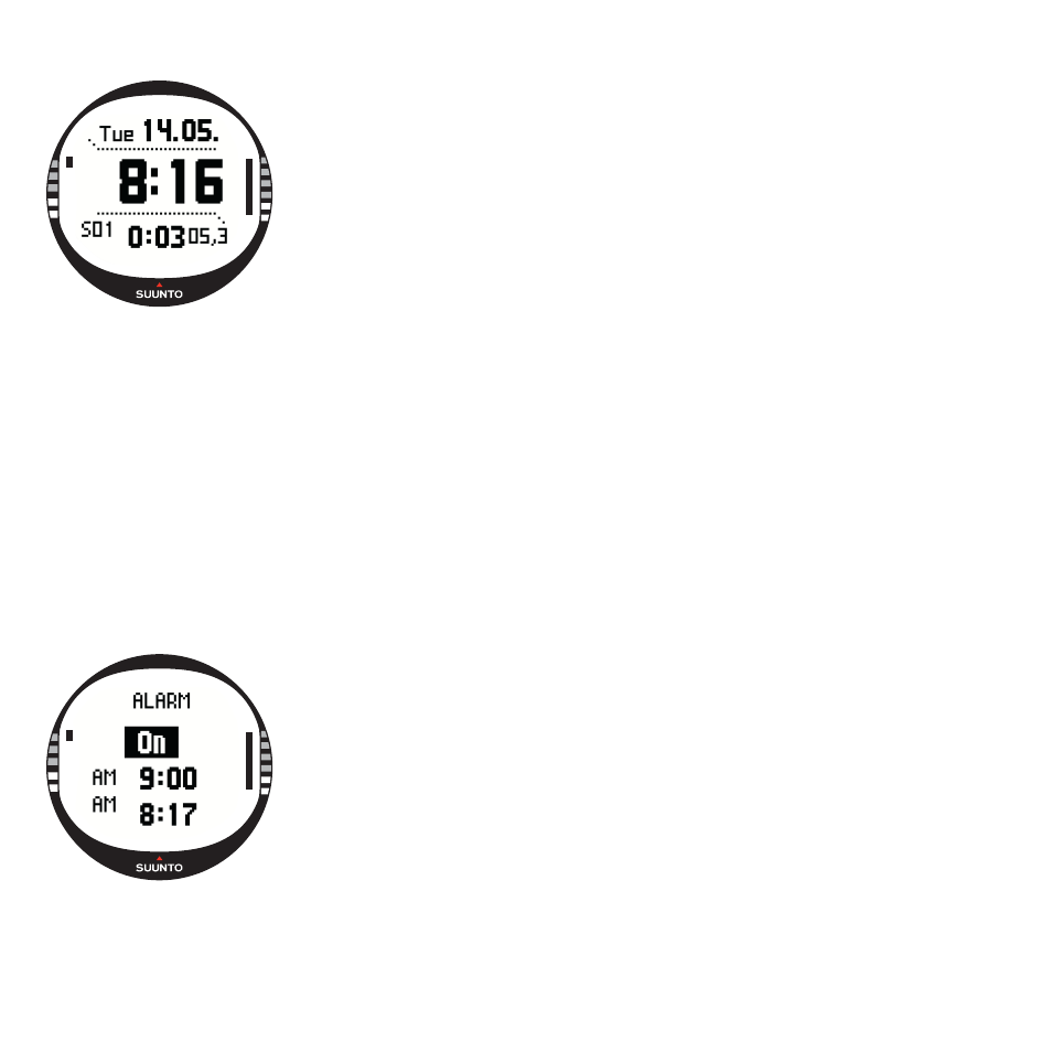 Stopwatch, Alarm | SUUNTO X10 User Manual | Page 15 / 98