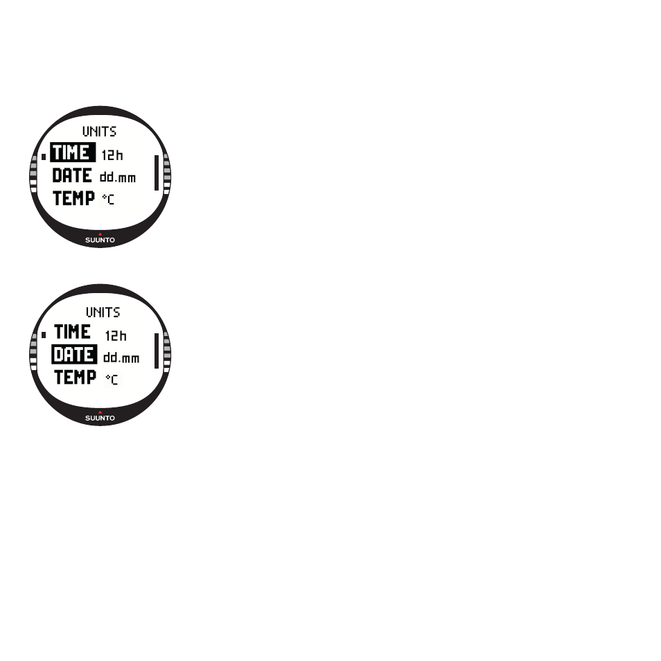 Units | SUUNTO X10 User Manual | Page 19 / 98
