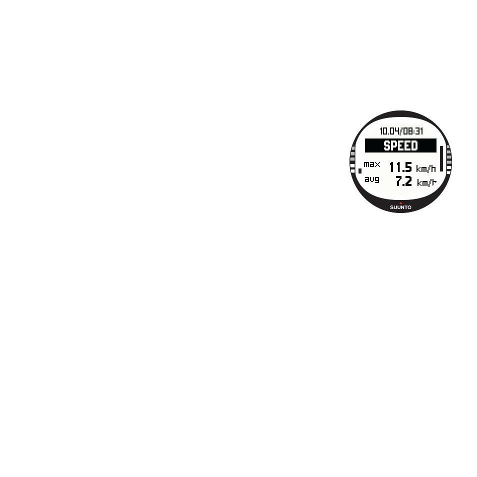 Activity data display | SUUNTO X10 User Manual | Page 56 / 98