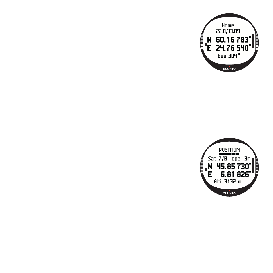 Position | SUUNTO X10 User Manual | Page 60 / 98