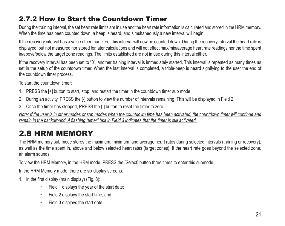 2 how to start the countdown timer | SUUNTO Vector HR User Manual | Page 28 / 61