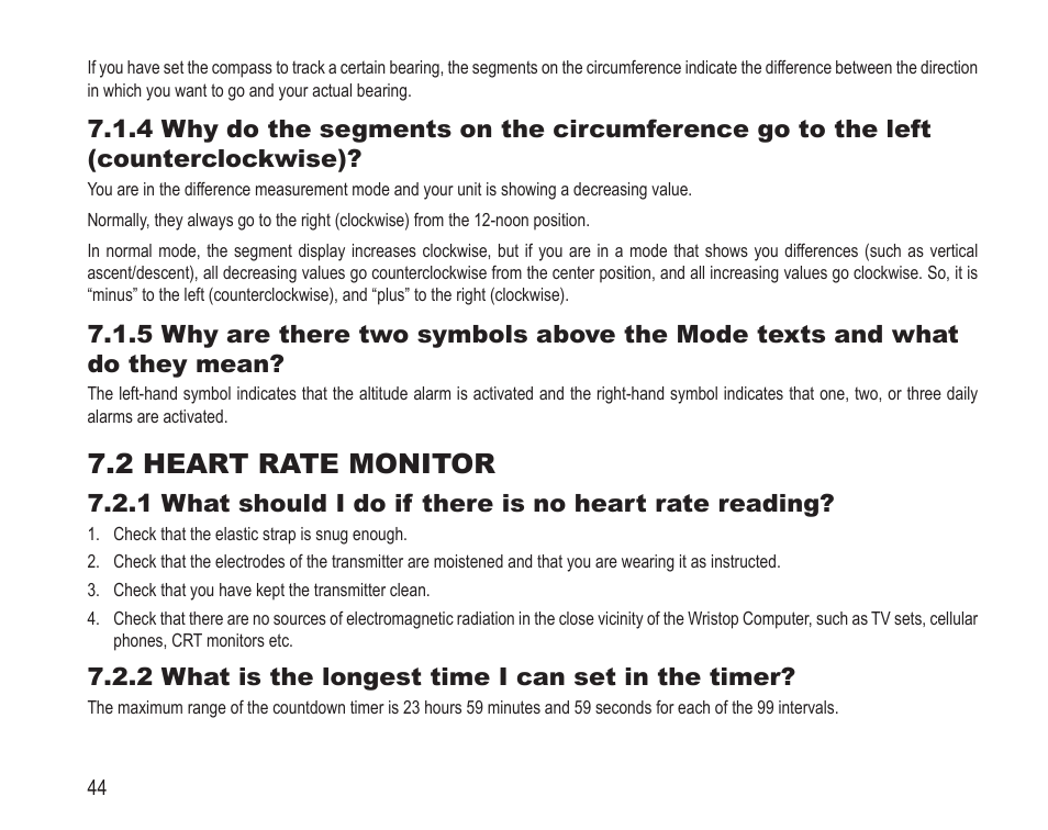 2 heart rate monitor | SUUNTO Vector HR User Manual | Page 51 / 61