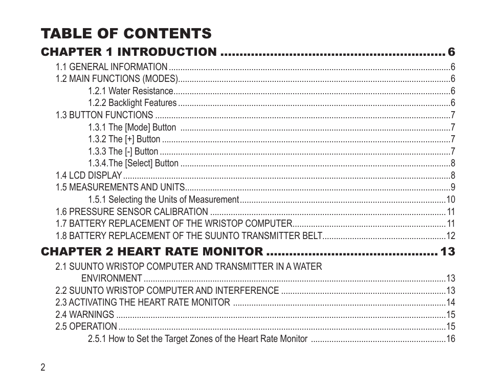 SUUNTO Vector HR User Manual | Page 9 / 61