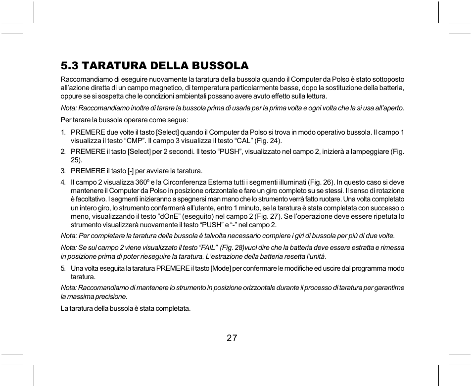 3 taratura della bussola | SUUNTO Yachtsman User Manual | Page 163 / 270