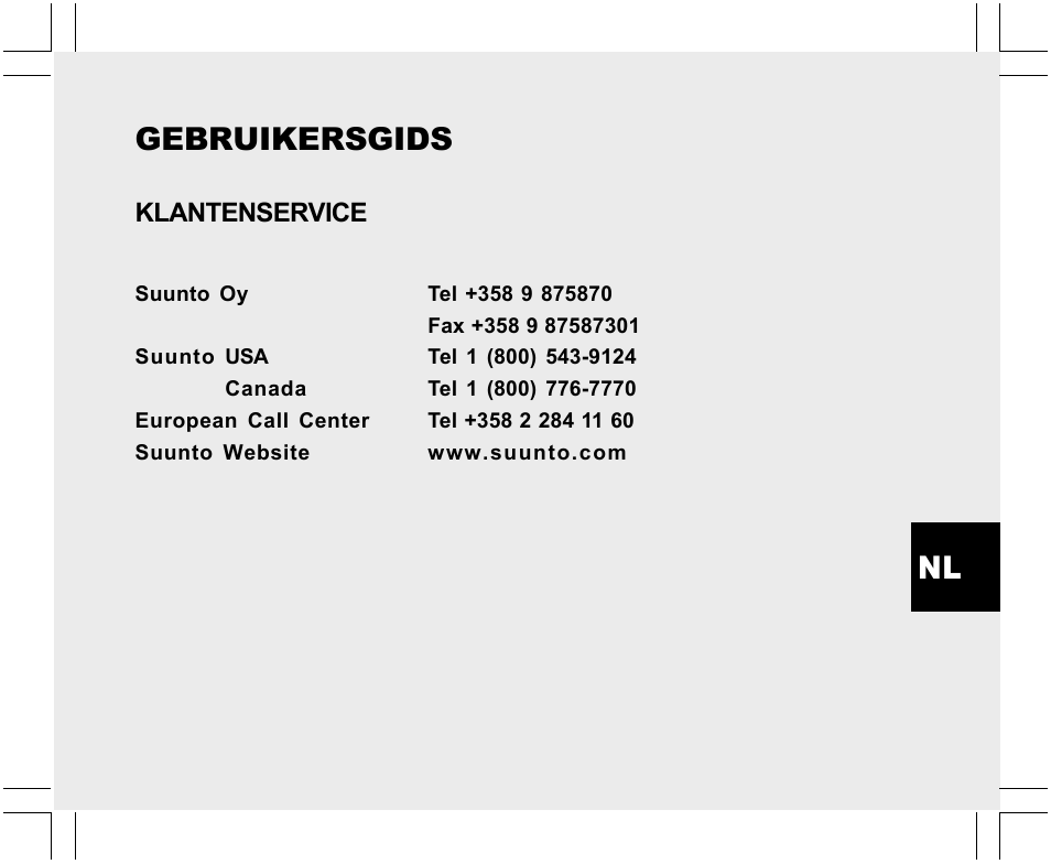 Nl gebruikersgids | SUUNTO Yachtsman User Manual | Page 171 / 270