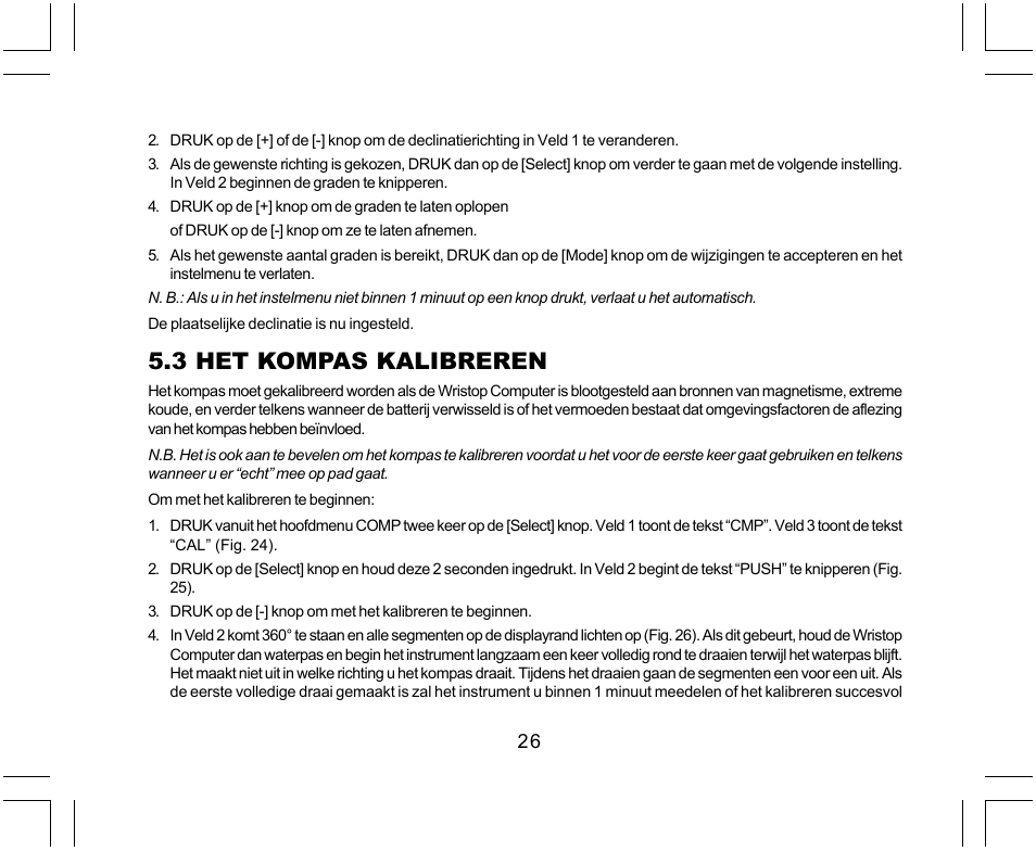 3 het kompas kalibreren | SUUNTO Yachtsman User Manual | Page 196 / 270