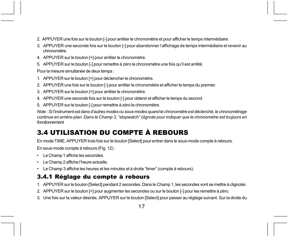 4 utilisation du compte à rebours | SUUNTO Yachtsman User Manual | Page 51 / 270