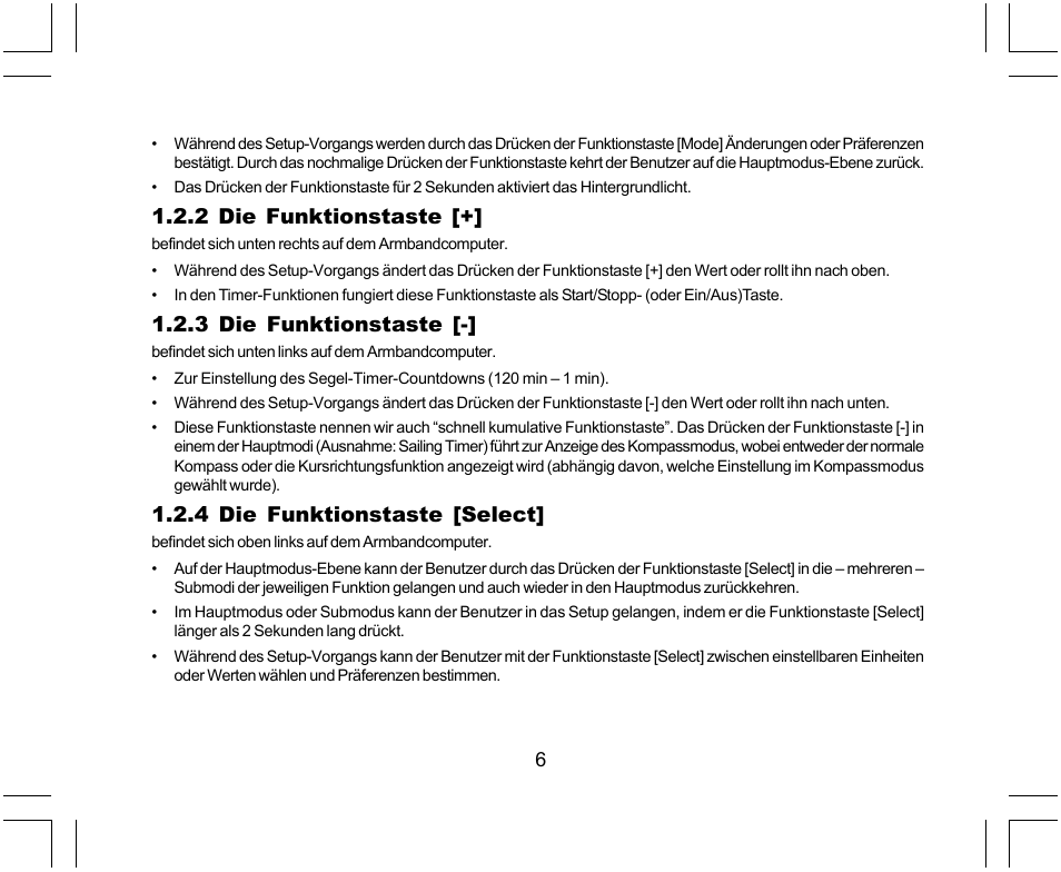 2 die funktionstaste, 3 die funktionstaste, 4 die funktionstaste [select | SUUNTO Yachtsman User Manual | Page 74 / 270
