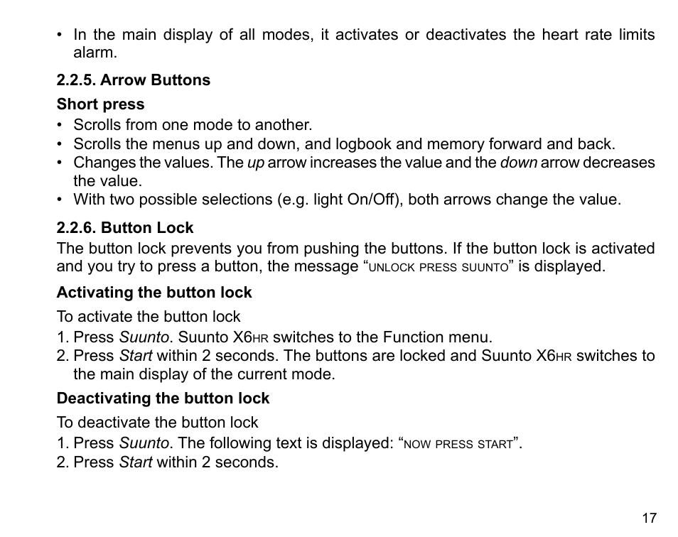 SUUNTO X6HR User Manual | Page 19 / 69