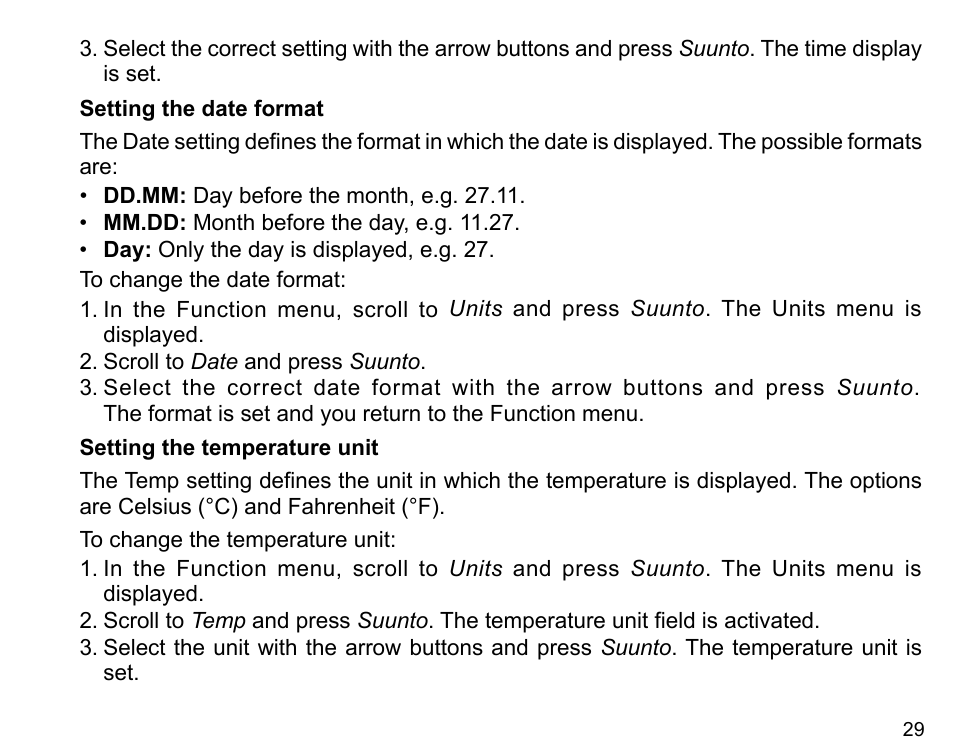 SUUNTO X6HR User Manual | Page 31 / 69