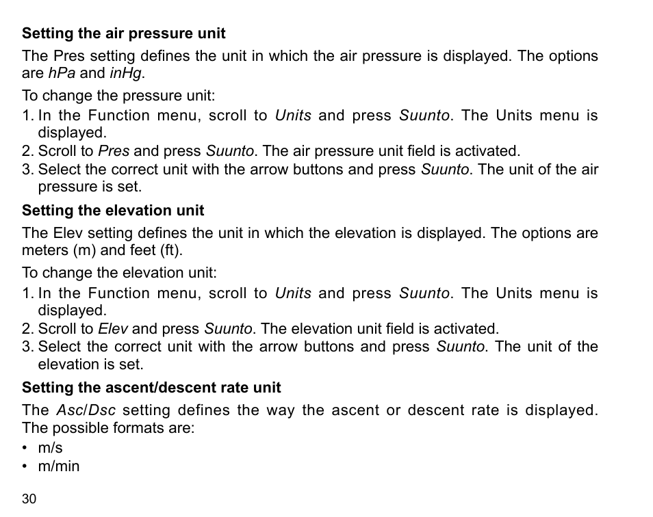 SUUNTO X6HR User Manual | Page 32 / 69