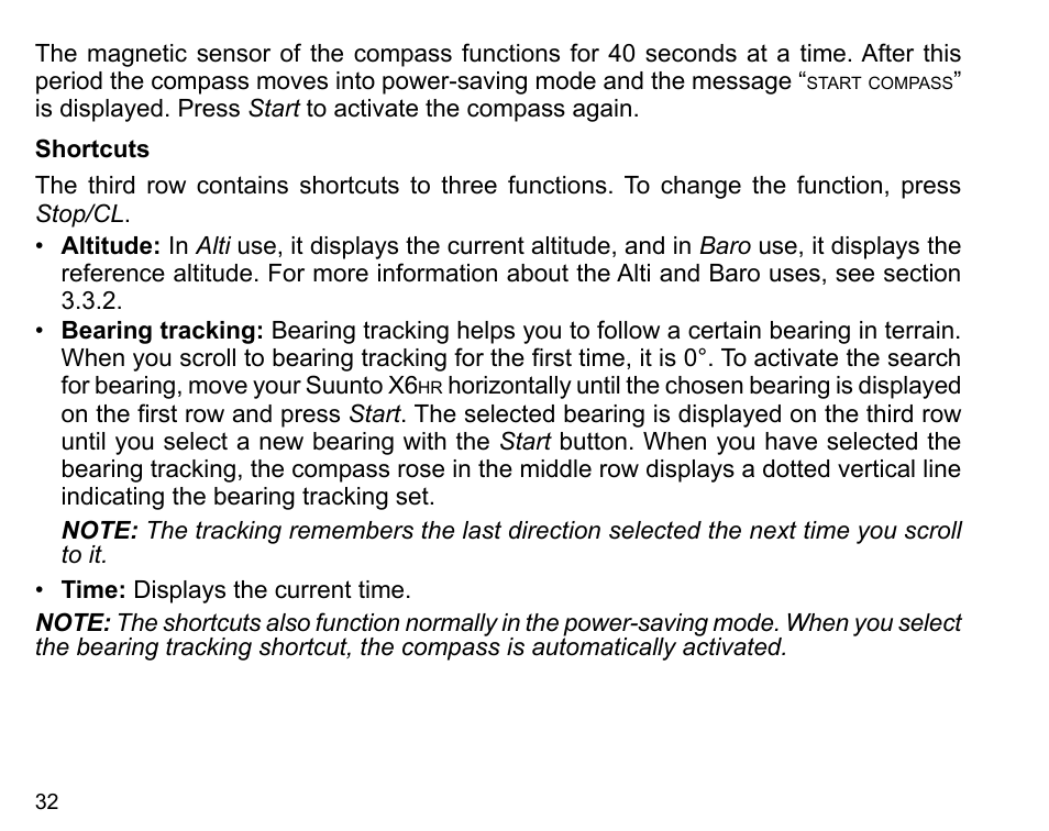 SUUNTO X6HR User Manual | Page 34 / 69