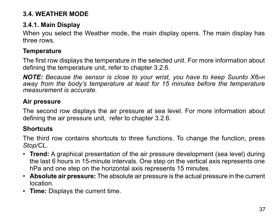 SUUNTO X6HR User Manual | Page 39 / 69
