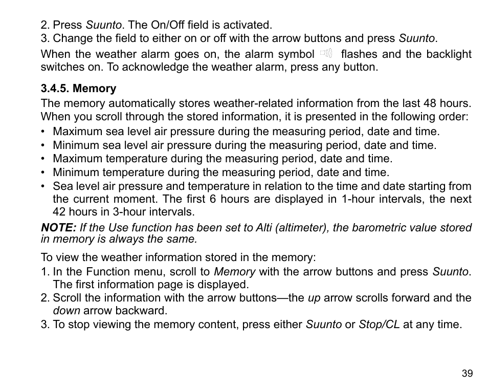 SUUNTO X6HR User Manual | Page 41 / 69