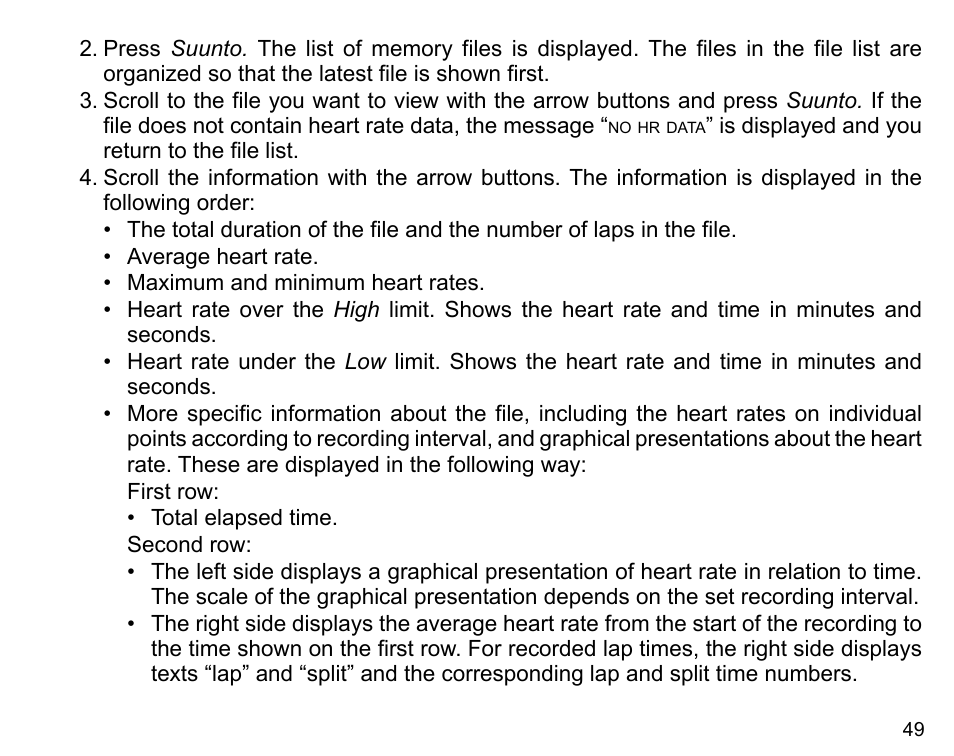 SUUNTO X6HR User Manual | Page 51 / 69