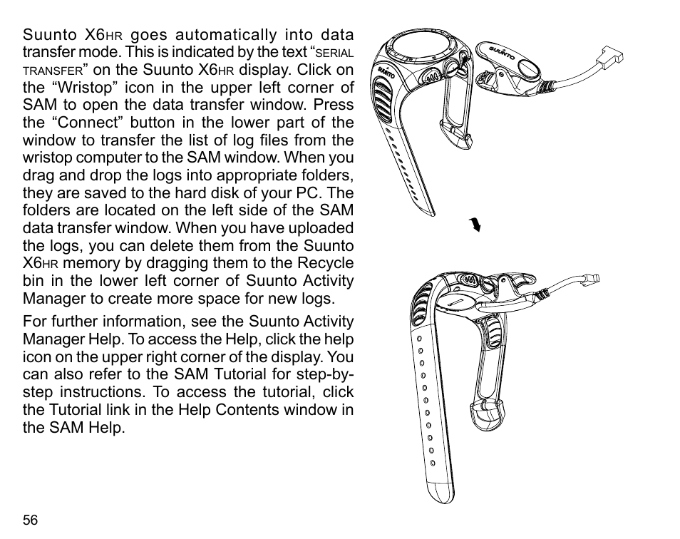 SUUNTO X6HR User Manual | Page 58 / 69