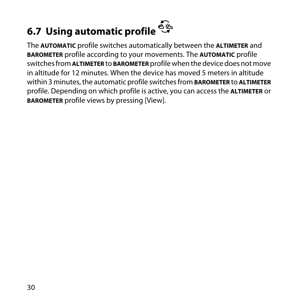 7 using automatic profile | SUUNTO LUMI User Manual | Page 33 / 49