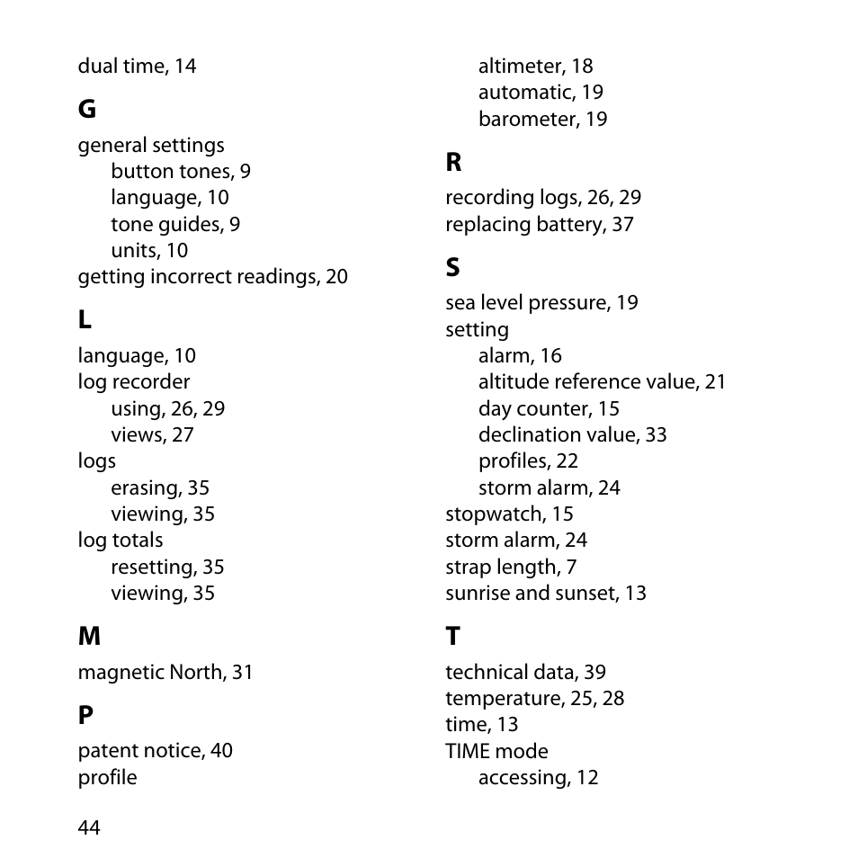 SUUNTO LUMI User Manual | Page 47 / 49