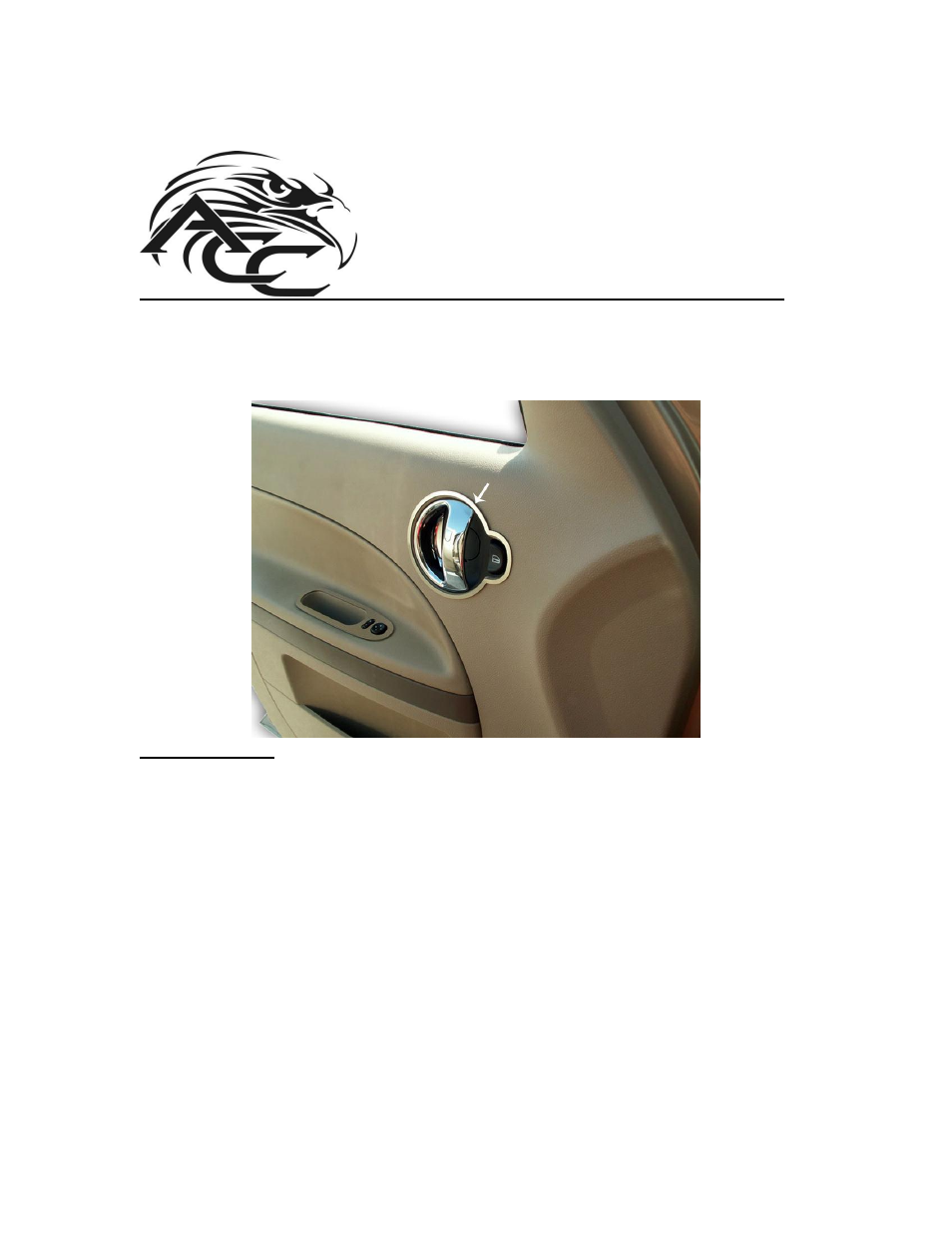 American Car Craft HHR Door Handle Trim Rings Polished 4Pc 2006-2012 User Manual | 2 pages