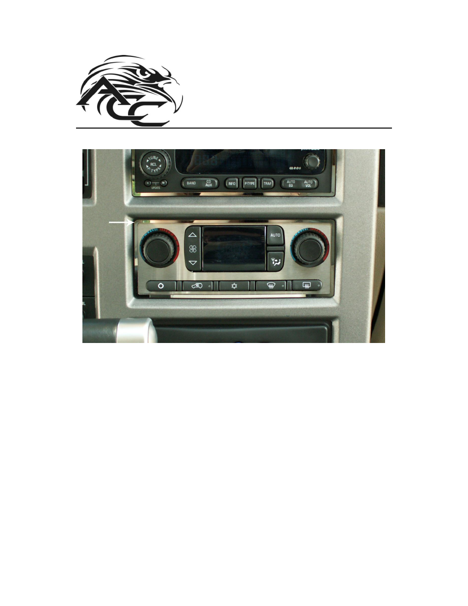 American Car Craft Hummer H2 AC Surround Ring Polished 2003-2007 User Manual | 2 pages