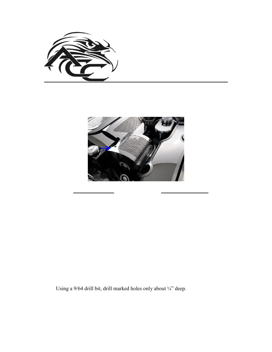 American Car Craft Corvette Alternator Cover Perforated 1997-2004 C5 & Z06 User Manual | 2 pages