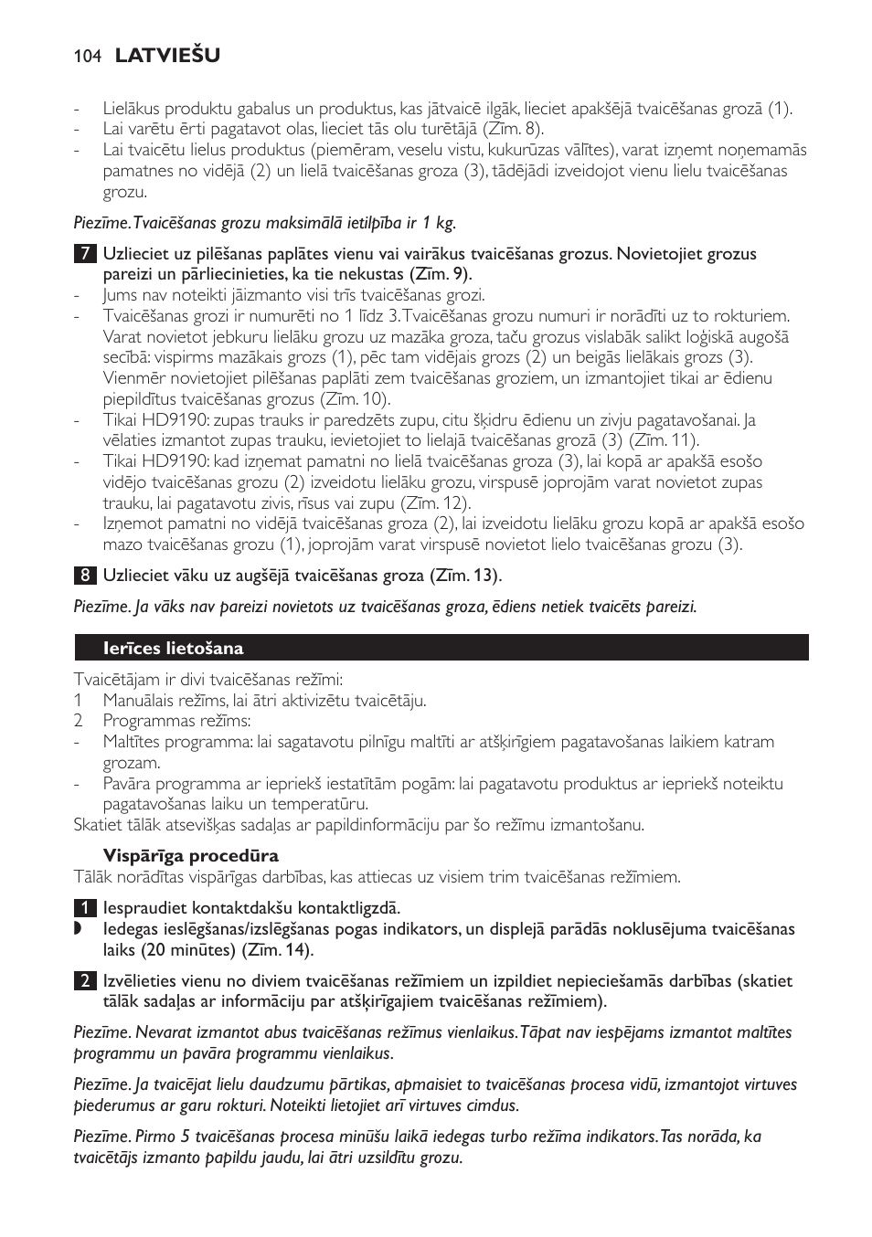 Philips HD9189 User Manual | Page 104 / 204