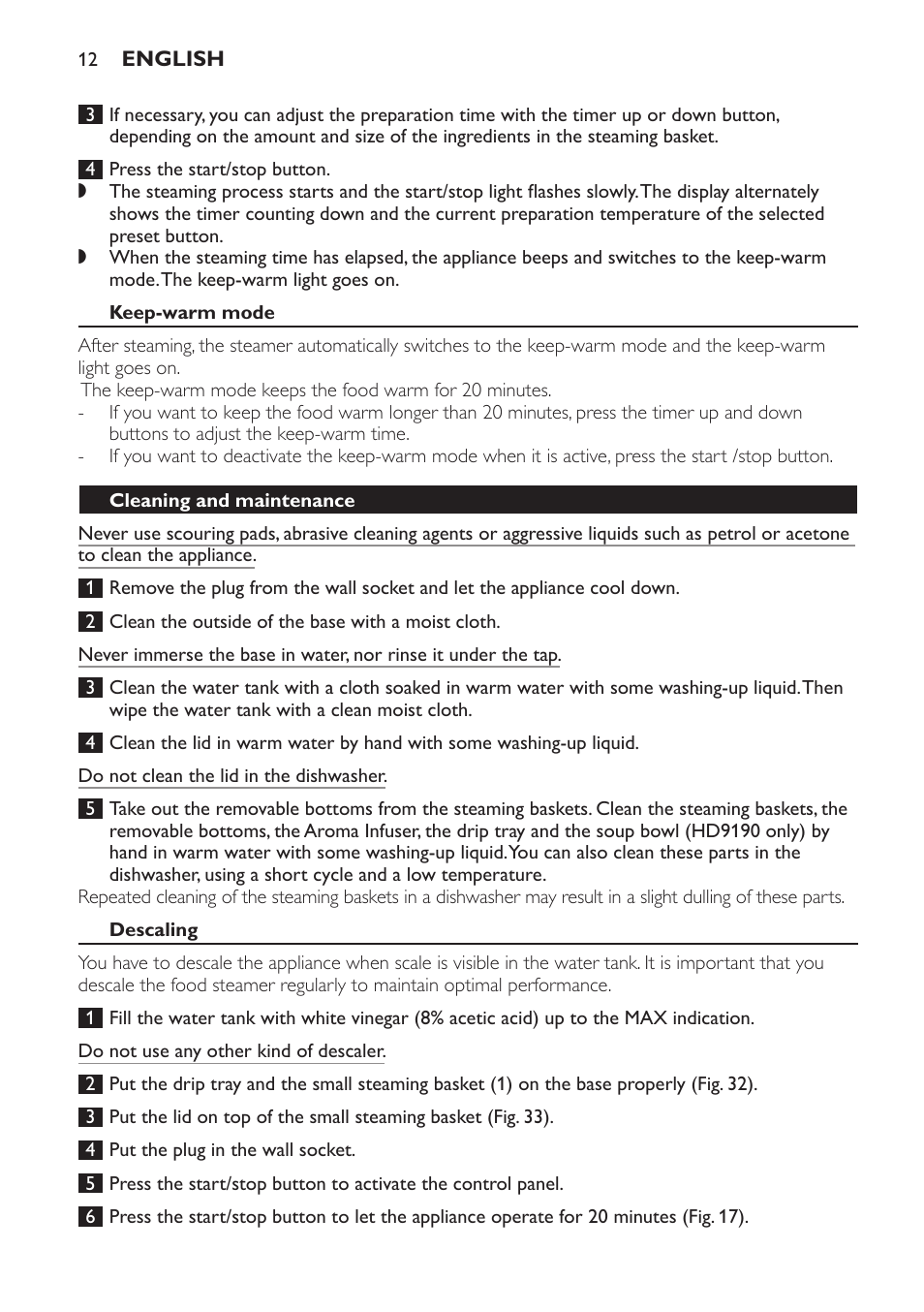 Philips HD9189 User Manual | Page 12 / 204